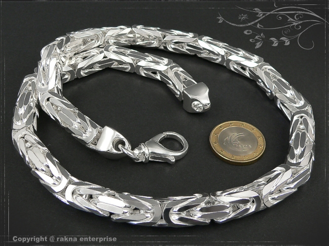 Byzantine chain B10.0L65 solid 925 Sterling Silver