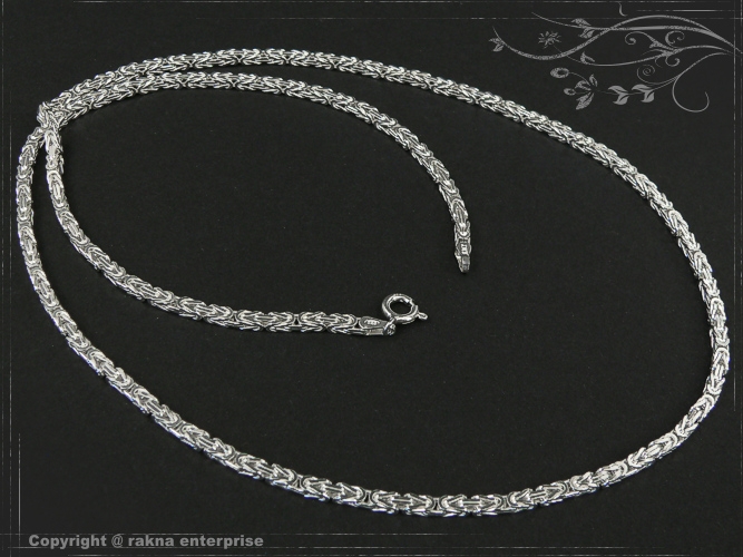 Byzantine chain B2.5L100 solid 925 Sterling Silver