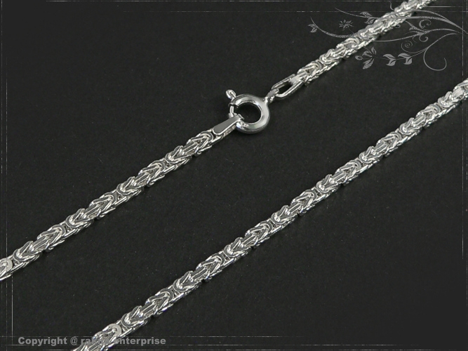 Byzantine chain B2.0L40 solid 925 Sterling Silver
