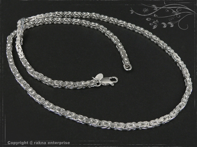 Byzantine chain B3.5L50 solid 925 Sterling Silver
