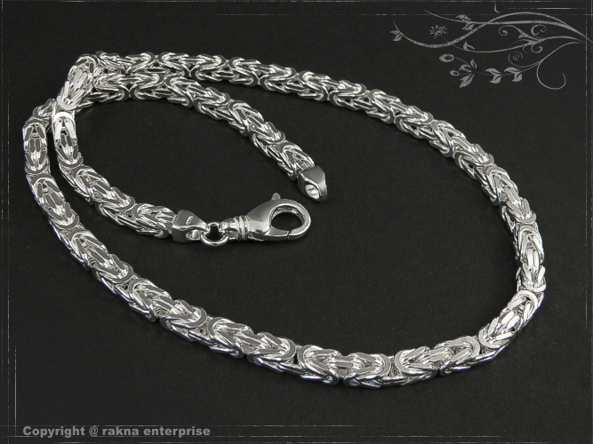 Byzantine chain B5.0L60 solid 925 Sterling Silver