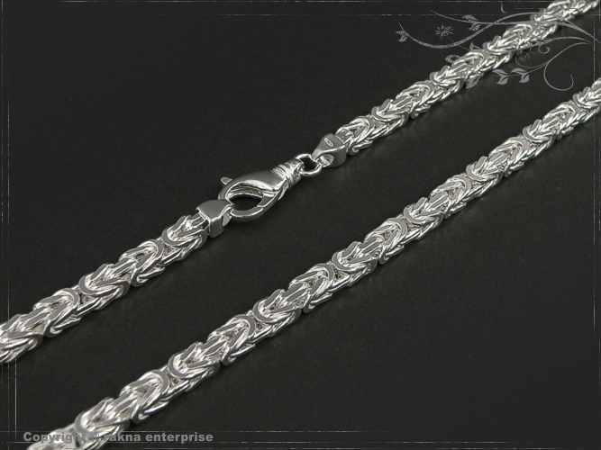 Byzantine chain B5.0L45 solid 925 Sterling Silver