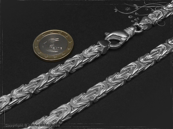 Byzantine chain B6.0L55 solid 925 Sterling Silver