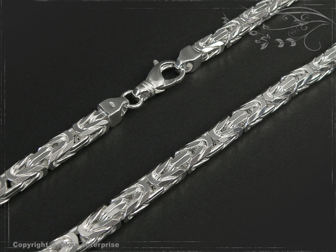 Byzantine chain B7.0L60 solid 925 Sterling Silver