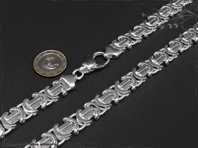 Byzantine chain B11.0L45 solid 925 Sterling Silver