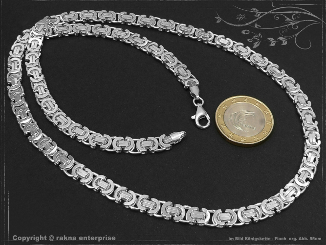 Byzantine chain B6.0L100 solid 925 Sterling Silver