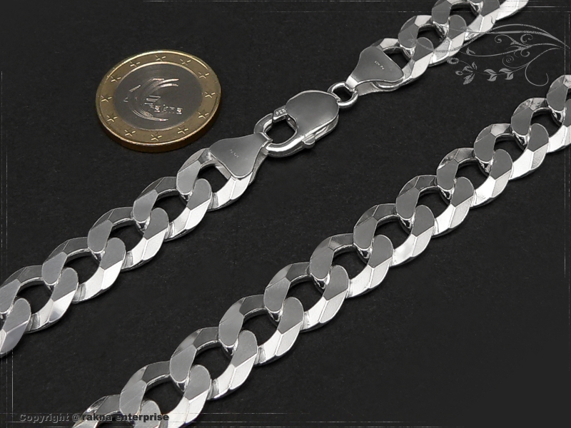 Curb Chain B12.0L45 solid 925 Sterling Silver