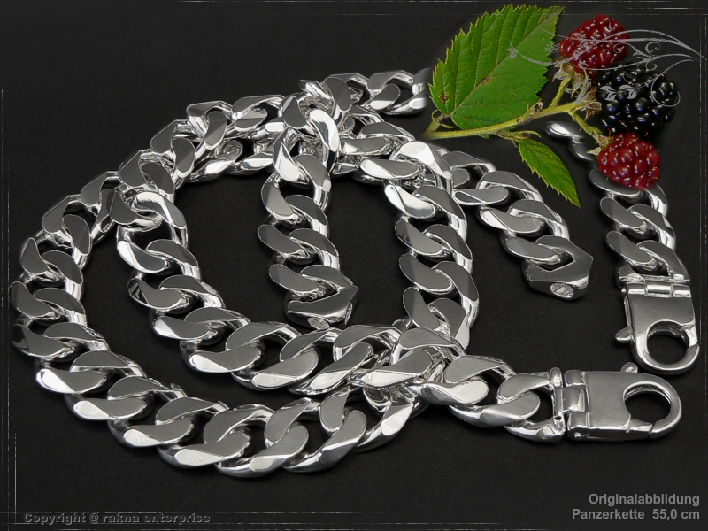 Curb Chain B16.0L65 solid 925 Sterling Silver