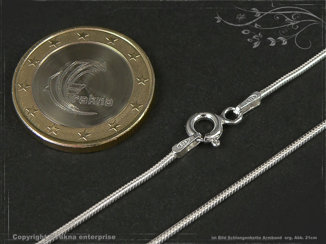 Schlangenkette Armband D1.2L19 massiv 925 Sterling Silber