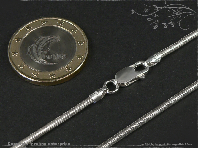 Snake chain D2.0L70 solid 925 Sterling Silver