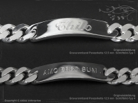 ID Panzerarmband Gravur-Platte B12.5L19