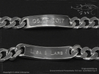 ID Panzerarmband Gravur-Platte B10.5L19