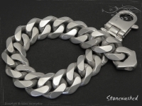Panzerarmband B14L22 Stonewashed mattiert