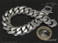 Panzerarmband B14L22 Stonewashed mattiert 