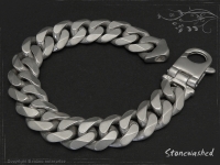 Panzerarmband B14L22 Stonewashed mattiert